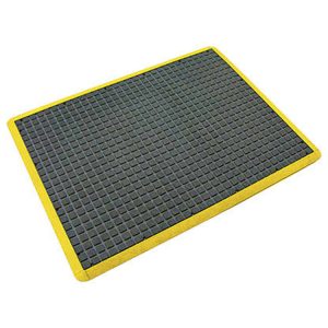 MATTEK Air Grid Mat - Black & Yellow Border 600 x 900mm (AG23YEL)