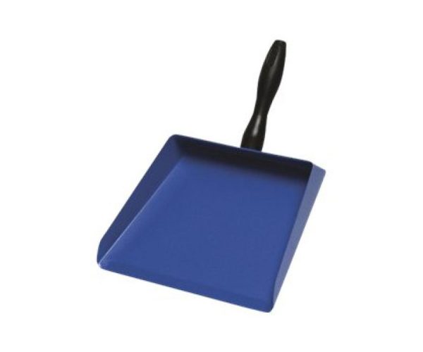 Oates Clean Metal Dustpan with Polypropylene Handle Blue (B-11103)