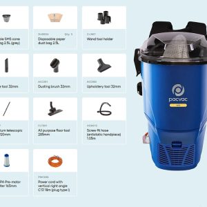 PACVAC Velo Corded Backpack Vacuum