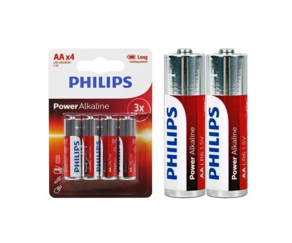 Philips AA Alkaline Batteries 4-PACK (11773)