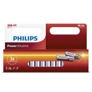 Philips AAA Alkaline Batteries 12-PACK (56255)