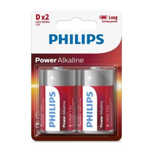 Philips Alkaline D Battery 2 PACK (56253)