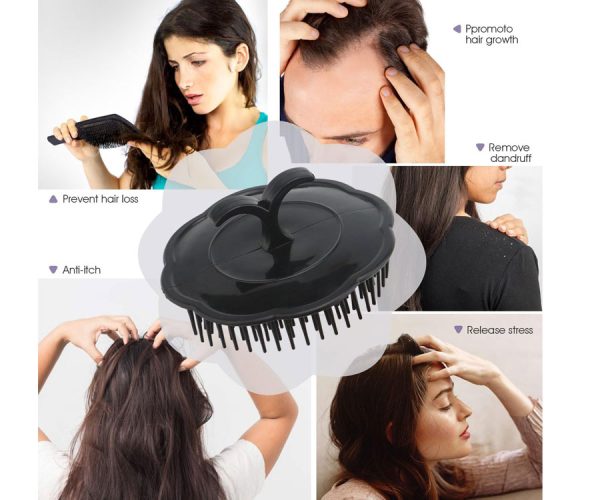 Shower Black Hair Round Comb for Women & Men