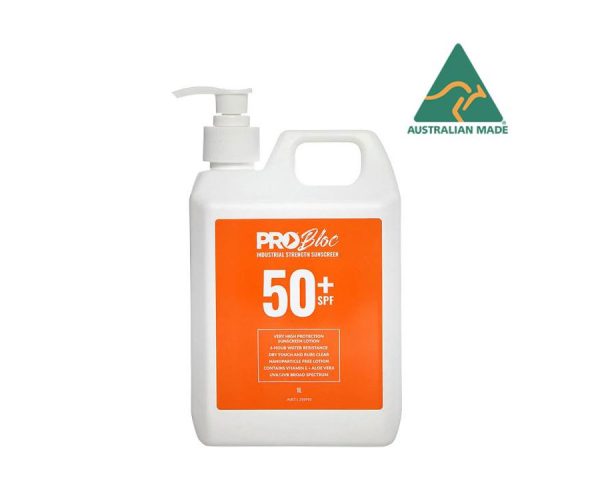 PRO-BLOC SPF 50+ Sunscreen 1L Pump Bottle (SS1-50)