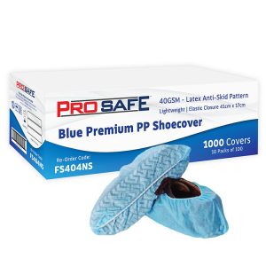 ProSafe Blue Premium PP Shoecover, Non Skid Overshoes 1000ctn (FS404NS)