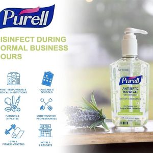 Purell Antiseptic Hand Gel 350ml Table Top Pump Bottle GJO3691-12
