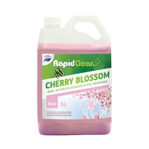 RapidClean Cherry Blossom Disinfectant - Dual Action Deodoriser and Air Freshener 5L (140870)