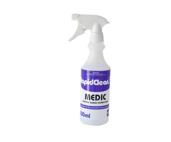 RapidClean Medic Hospital Grade Disinfectant - 500ml Bottle Only (140855 )