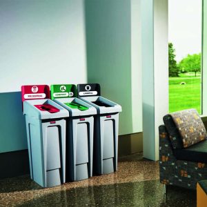 Rubbermaid Slim Jim Waste Bin Station