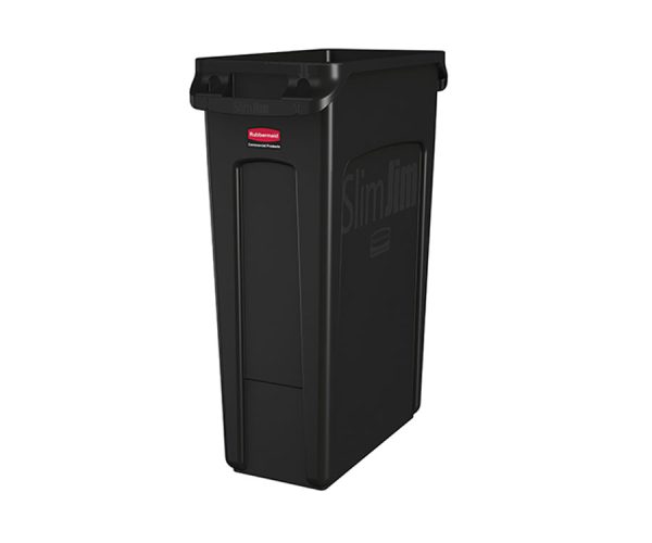 Rubbermaid Slim Jim Bin with Venting Channels 87L (FG354060BLA)