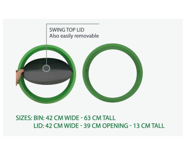 SABCO Recycling Station Bin 60L