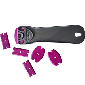 Scraperite - Long Combo Pack - Long Handle with 6 Magenta PRO Blades