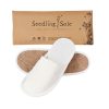 SWISSTRADE Seedling Sole Hotel Bio Slippers, Closed-Toe with Double-Flax Sole in Envelope CRT Qty x 100 (SSL-CTDF-ENV)