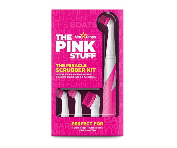 The Pink Stuff - The Miracle Scrubber Kit - Electric Cleaning Scrubber Tool Brush (TPSTMSSK)