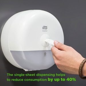 Tork T9 Smartone Mini Toilet Roll Elevation Dispenser T9 White 681000