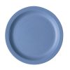 Ultra Durable Plate 22.9cm Narrow Rim Slate Blue