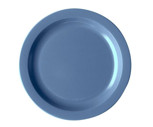 Ultra Durable Plate 25.4cm Narrow Rim Slate Blue