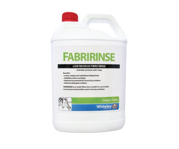 Whiteley Fabririnse Carpet and Upholstery Acid Fibre Rinse Detergent 5L (60618)