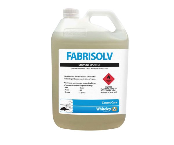 Whiteley Fabrisolv Carpet Care Solvent Spot Remover 5L (60618)