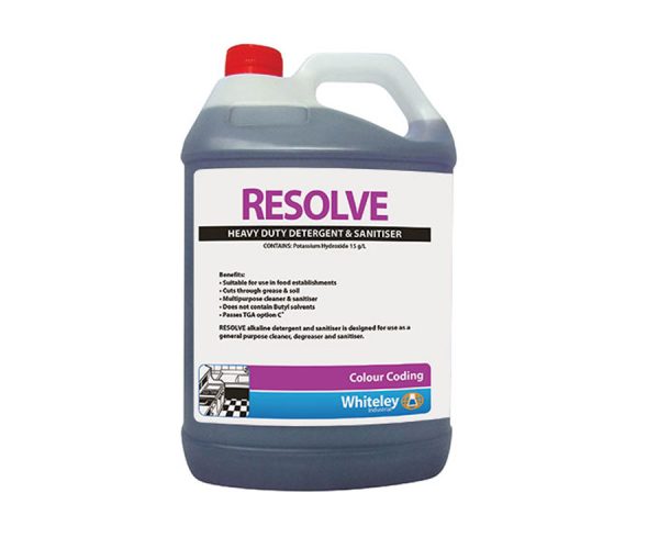 Whiteley Resolve Alkaline Detergent Heavy Duty 5L 180028