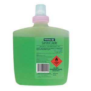 Whiteley Sanitol Jade Antibacterial Hand Sanitiser kills 99.99% of germs 1 Litre Refill 190584