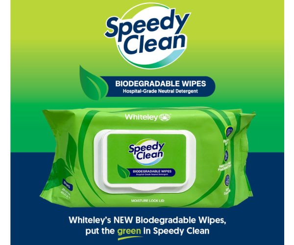 Whiteley Speedy Clean Biodegradable Wet Wipes 100 per pack (190338) - Image 3